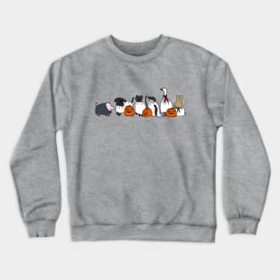 Pumpkin Head Ghost Animals Halloween Party Crewneck Sweatshirt